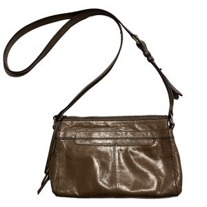 HOBO Tobey Taupe Neutral Leather Purse Bag